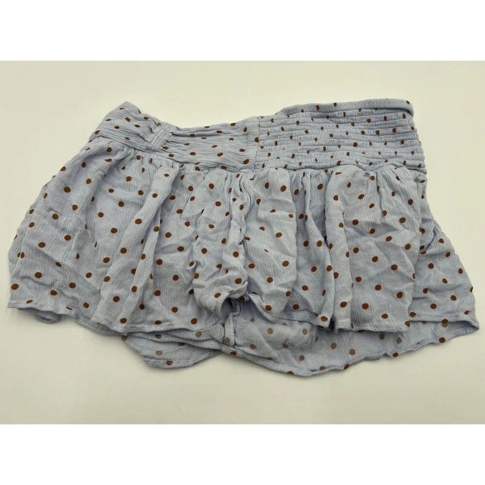 We The Free Gobi Skort Women XS Cornflower Combo Polka Dot Femme Boho Flowy